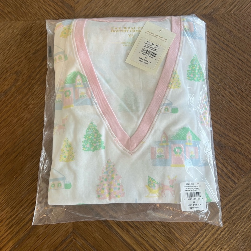 Women’s TBBC Coastal Living Lounge Set NIB Size XS Sleigh Bells